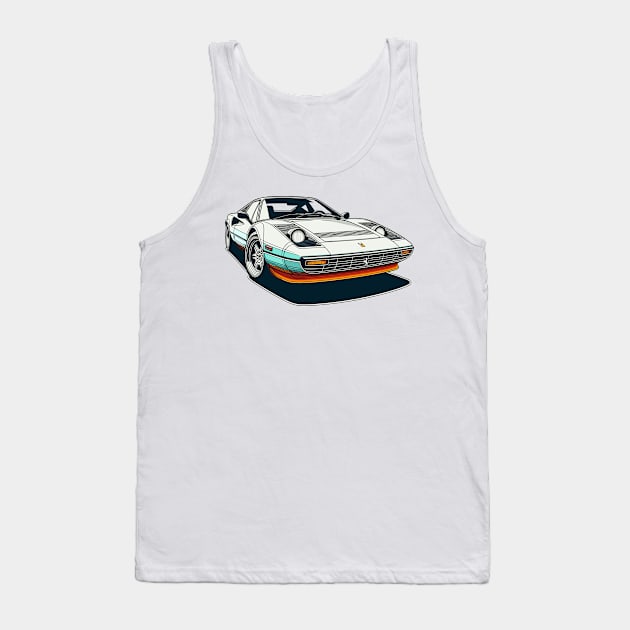 Ferrari 308 Tank Top by Vehicles-Art